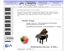 Tablet Screenshot of pianowerner.de